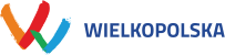 Logo Wielkopolska: dwie kolorowe litery V tworzą literę W, obok napis Wielkopolska